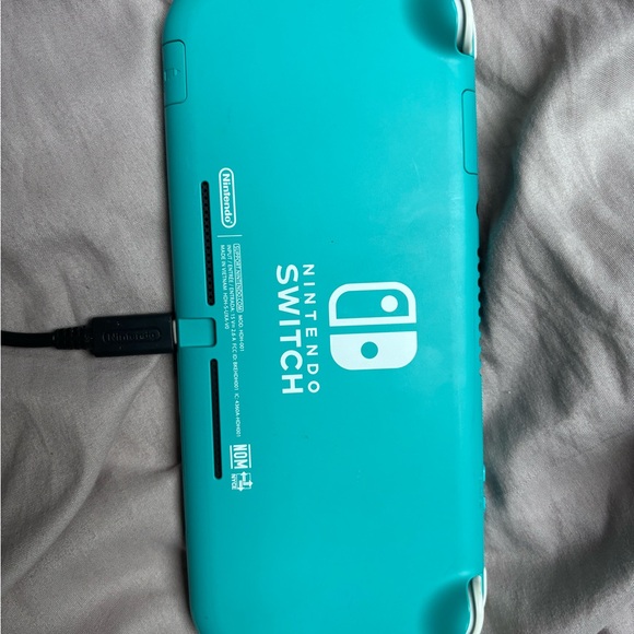 Nintendo Switch Lite Turquoise w/ charging cord & case - Picture 2 of 7